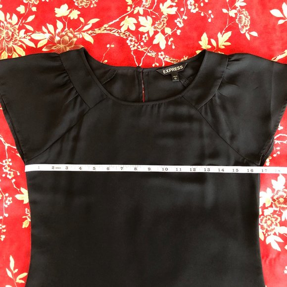 Superb Flutter Sleeve Chiffon-Like Blouse XS from Express - Picture 12 of 16